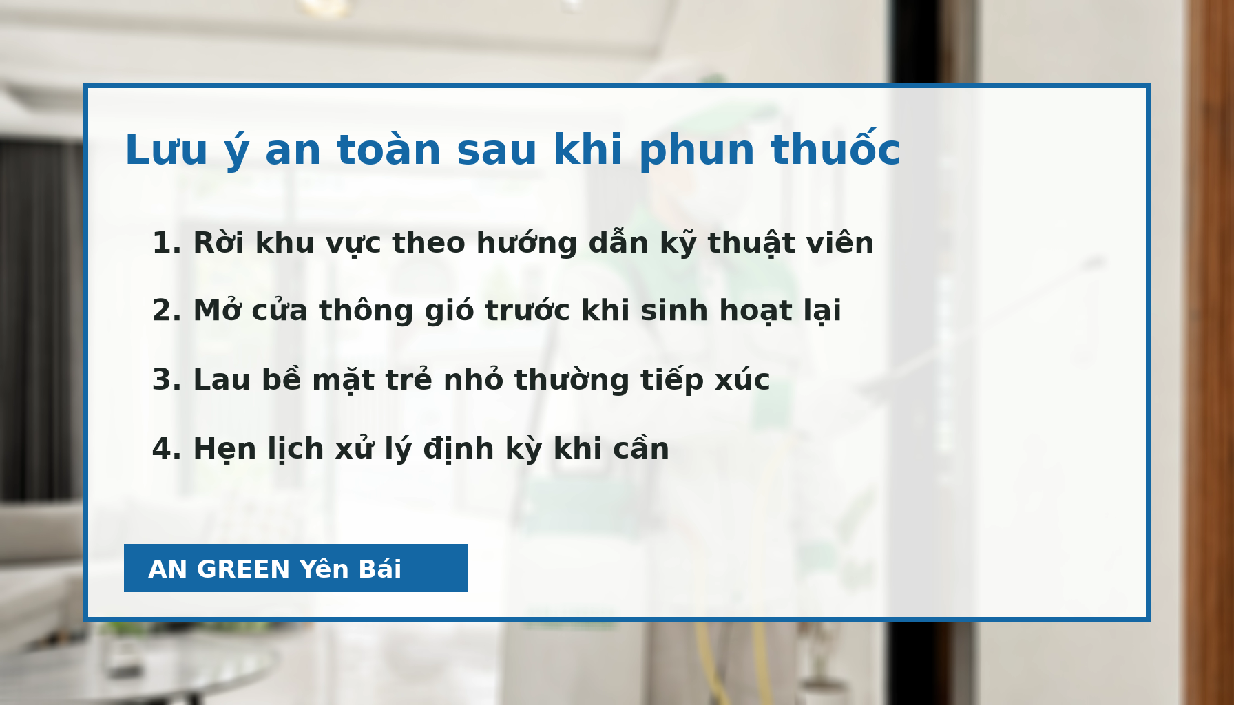 Lưu ý an toàn sau khi phun thuốc diệt muỗi tại nhà